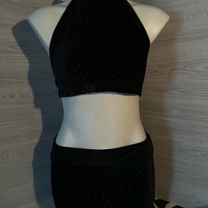Velvet 3 piece set, Club or Festival Outfit. Custom orders welcomed.